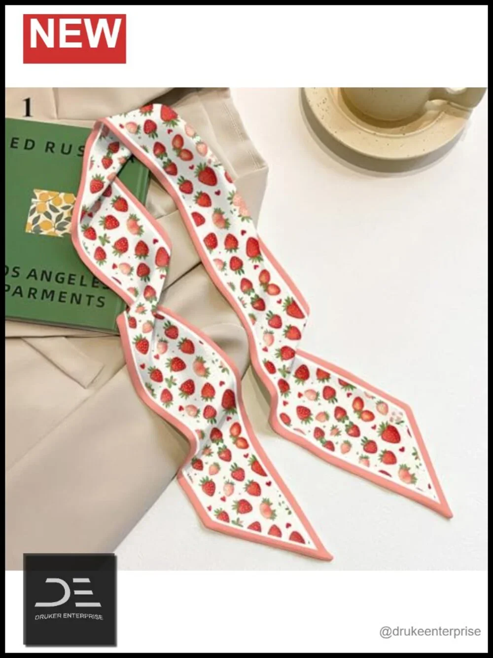 Polyester Satin Scarf - Fashion Hair Neck Scarf - Soft Silk Feeling